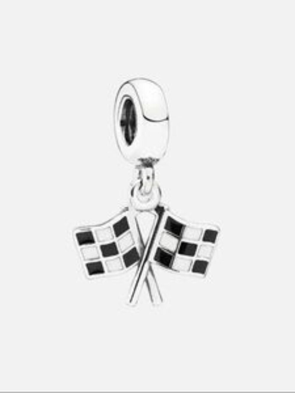 Racing Finish Line Checkered Flag Charm,Formula F1